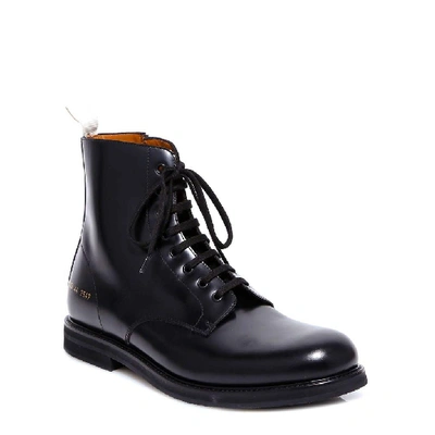 Shop Common Projects Standard Combat Boots In Black