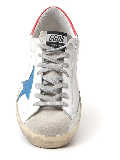 Shop Golden Goose Deluxe Brand Superstar Distressed Sneakers In White