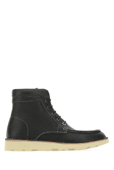 Shop Ferragamo Salvatore  Boat Ankle Boots In Black