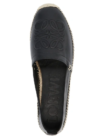 Shop Loewe Anagram Espadrillas In Black