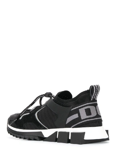 Shop Dolce & Gabbana Sorrento Logo Trekking Sneakers In Black