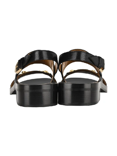 Shop Gucci Interlocking G Horsebit Sandals In Black