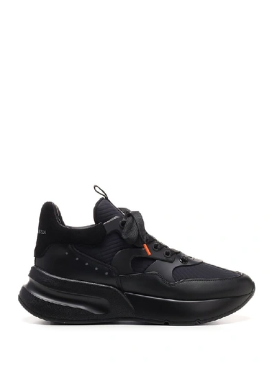 Shop Alexander Mcqueen Runner Sneakers In Black