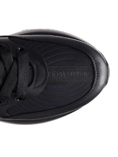 Shop Alexander Mcqueen Runner Sneakers In Black