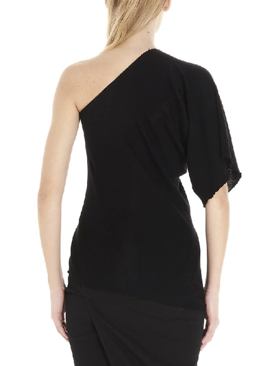 Shop Rick Owens One Shoulder Top In Black