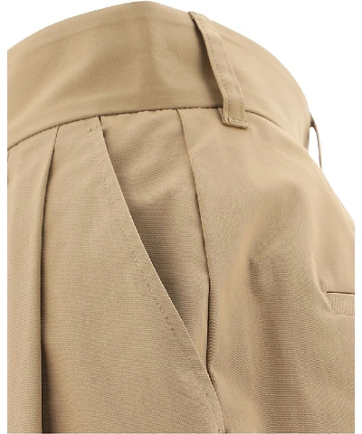 Shop Dolce & Gabbana High Waist Pants In Beige