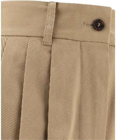 Shop Dolce & Gabbana High Waist Pants In Beige