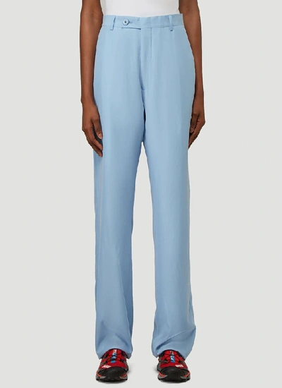 Shop Martine Rose Tailored Pants In Blue