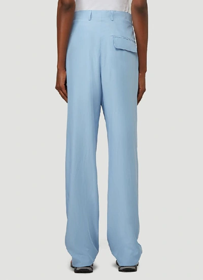 Shop Martine Rose Tailored Pants In Blue