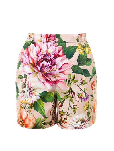 Shop Dolce & Gabbana Floral Print Shorts In Multi