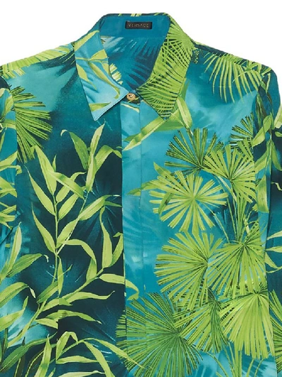 Shop Versace Jungle Print Shirt In Multi