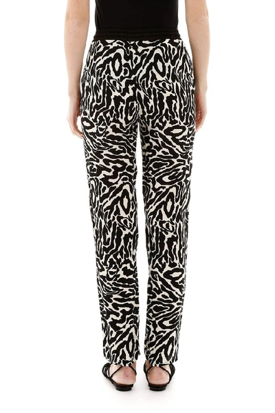 Shop Pinko Zebra Print Track Pants In Multi