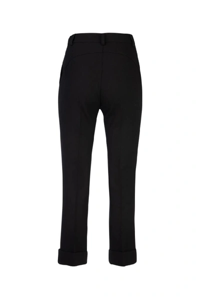 Shop Fendi Tailored Cropped Trousers In Black