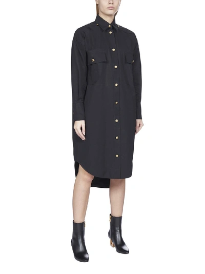 Shop Givenchy Shirt Dress In Black