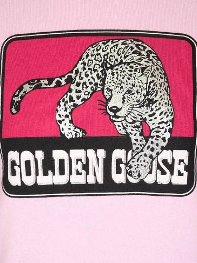 Shop Golden Goose Deluxe Brand Catarina Jaguar Print Sweatshirt In Pink