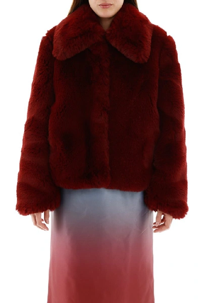 Shop Sies Marjan Sies Markjan Collared Coat In Red