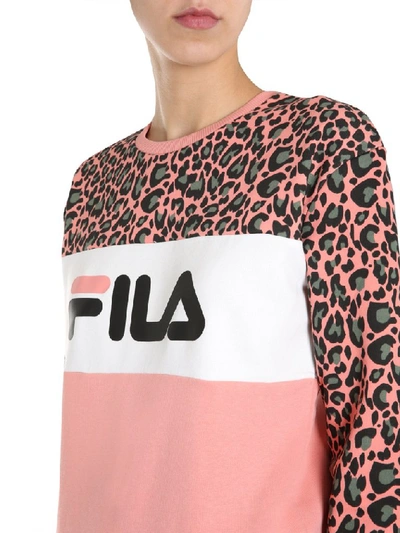 Shop Fila Animal Print Sweatshirt In Multi