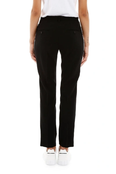 Shop Dolce & Gabbana Side Stripe Trousers In Black