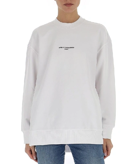 Shop Stella Mccartney Logo Printed Sweatshirt In White