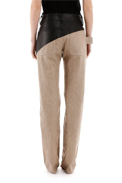 Shop Bottega Veneta Panelled Pants In Multi