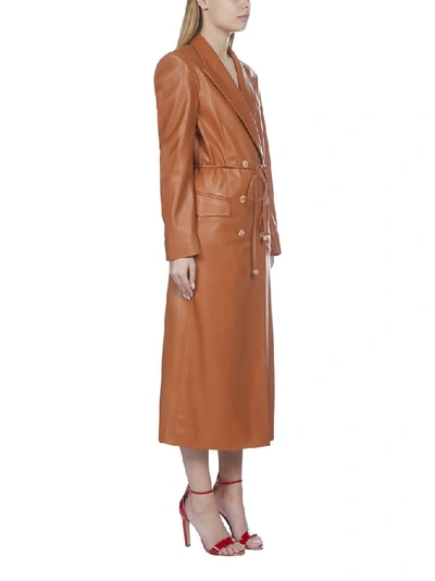 Shop Nanushka Manila Blazer Dress In Orange