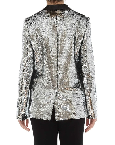 Shop Golden Goose Deluxe Brand Sequinned Blazer In Silver