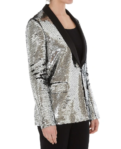 Shop Golden Goose Deluxe Brand Sequinned Blazer In Silver