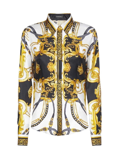 Shop Versace Baroque Printed Shirt