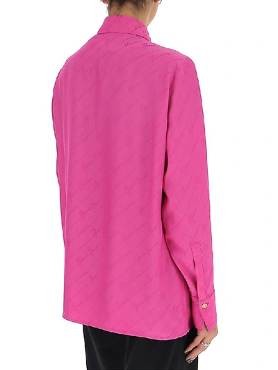 Shop Versace Classic Shirt In Pink