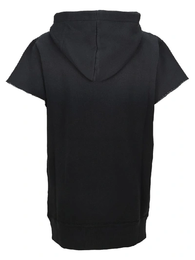 Shop Isabel Marant Miami Short Sleeve Hoodie In Black