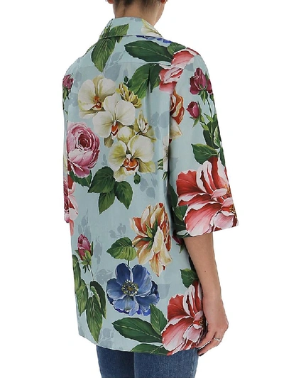 Shop Dolce & Gabbana Floral Print Shirt In Multi