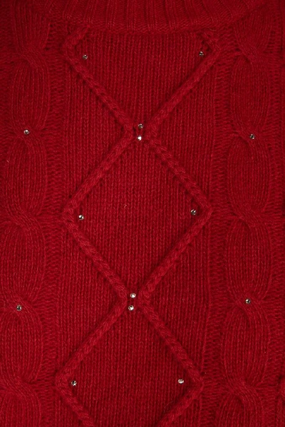 Shop Max Mara Studio Turtleneck Sweater In Red