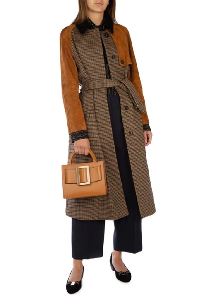 Shop Ferragamo Salvatore  Single Breasted Trench Coat In Multi