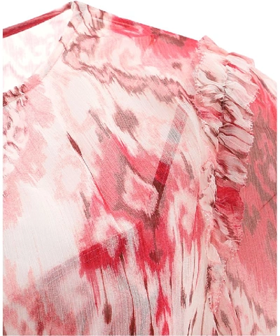 Shop Zimmermann Asymmetric Blouse In Pink