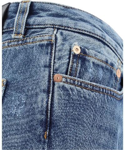 Shop Givenchy Distressed Jeans In Blue