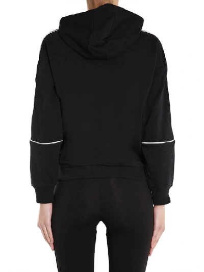 Shop Fila Tavora Hooded Sweatshirt In Black