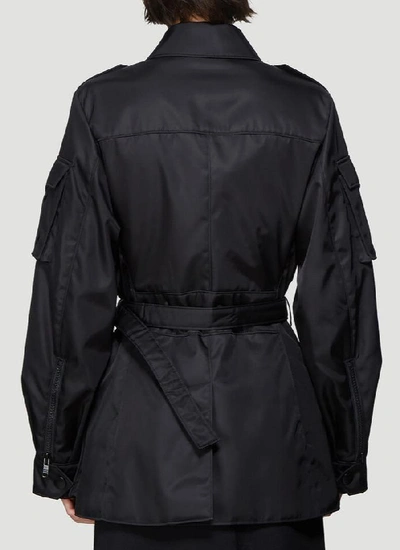 Shop Prada Patch Pocket Jacket In Black