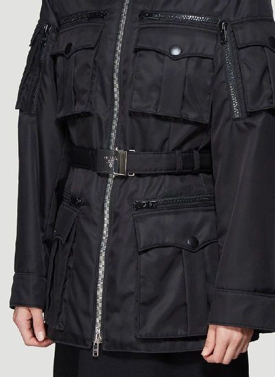 Shop Prada Patch Pocket Jacket In Black