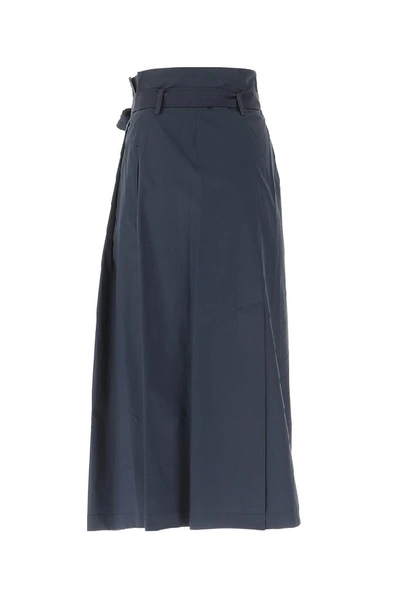 Shop Weekend Max Mara Midi Skirt In Blue