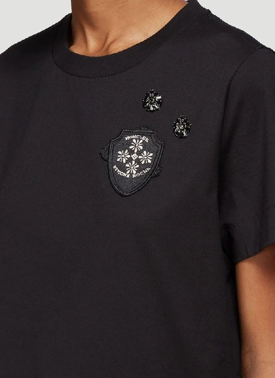 Shop Moncler Genius Moncler X Simone Rocha Embellished T In Black