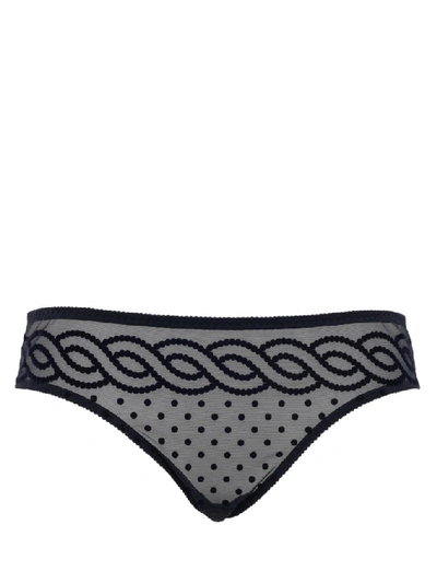 Shop Stella Mccartney Low Rise Briefs In Blue