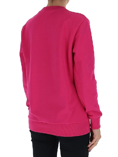 Shop Versace Logo Sweatshirt In Pink