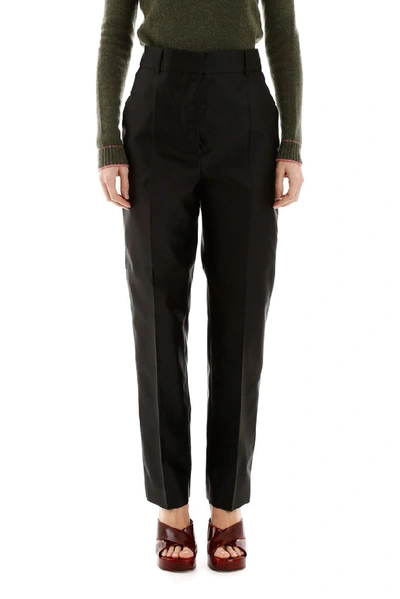 Shop Marni Pencil Trousers In Black