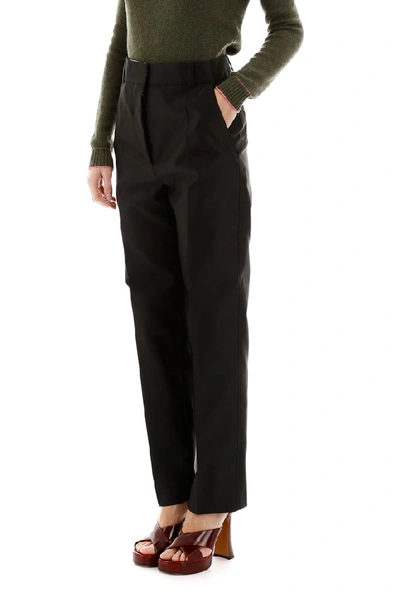 Shop Marni Pencil Trousers In Black