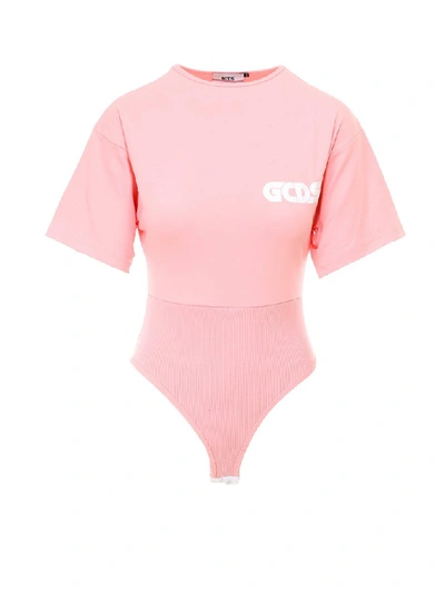 Shop Gcds Logo Bodysuit In Pink