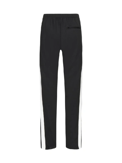Shop Balenciaga Side Striped Track Pants In Black