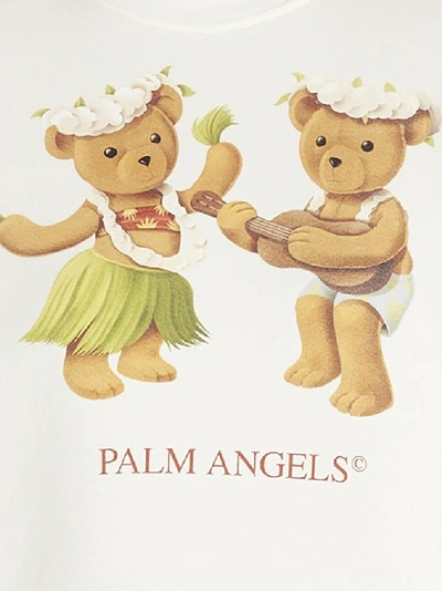 Shop Palm Angels Dancing Bears Sweatshirt In White
