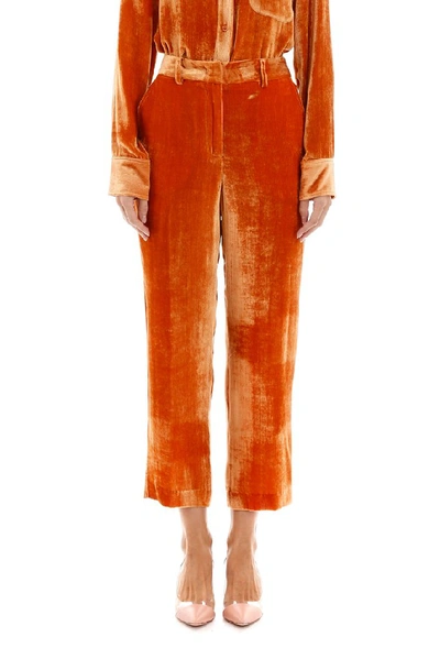 Shop Sies Marjan Willa Fluid Cropped Pants In Orange
