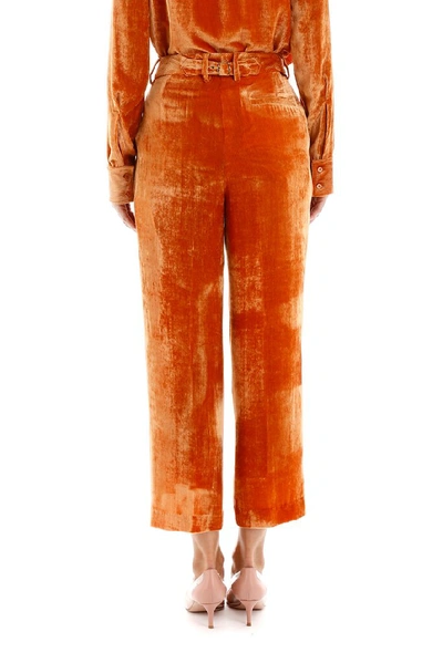 Shop Sies Marjan Willa Fluid Cropped Pants In Orange