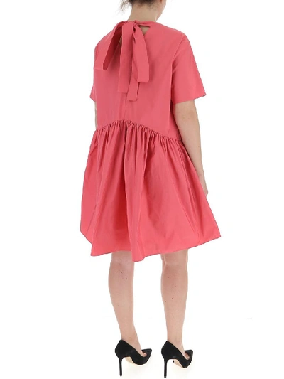 Shop Valentino Ruffled Dress In Pink